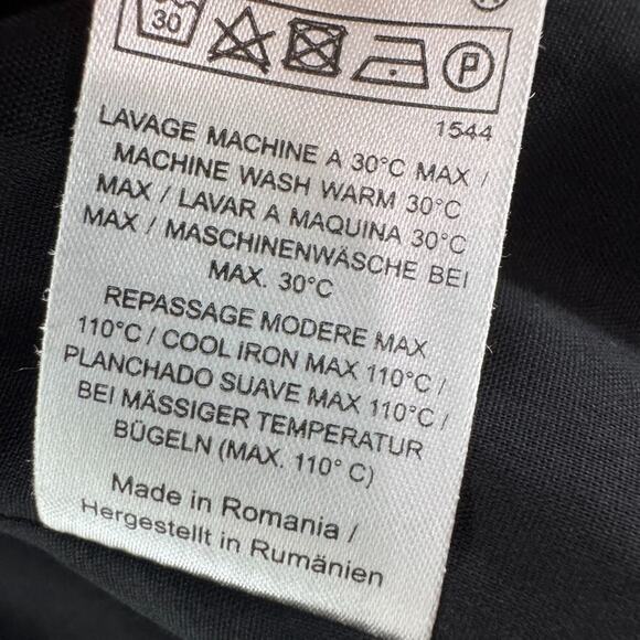 Tara Jarmon Cardigan Women 38 Black Lace Eye Lash Open Front Cropped Crew Neck - Picture 12 of 12